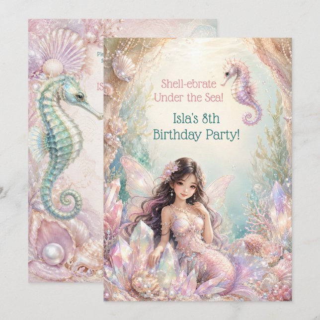 Naissance de la Sirène Enchantée et de l'Hippocamp (Devant / Derrière)