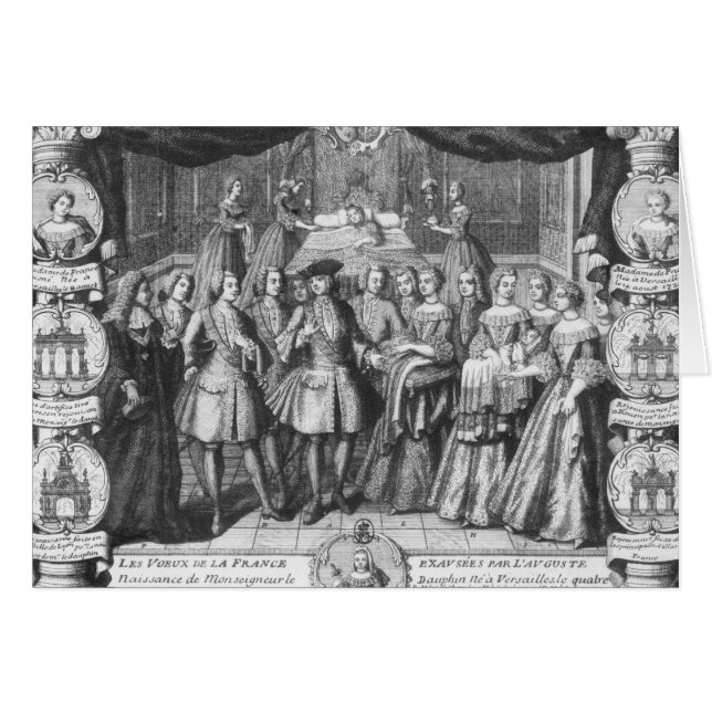 Naissance de Louis, dauphin de la France (Devant horizontal)
