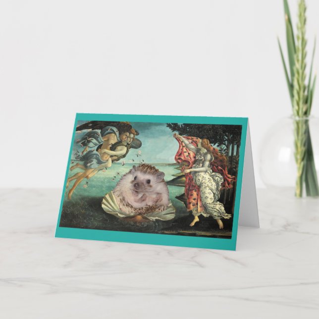 Naissance d'une carte de hérisson (Devant)