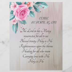 Naissance Florale Aquarelle Stationnaire