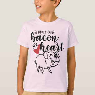 N'allez pas Bacon My Heart Boys T-shirt rose