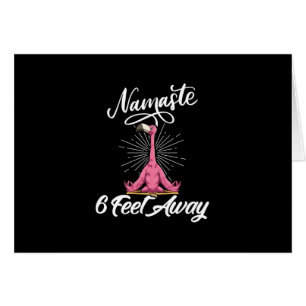 Namaste 6 pieds loin Flamant rose Yoga Enseignants