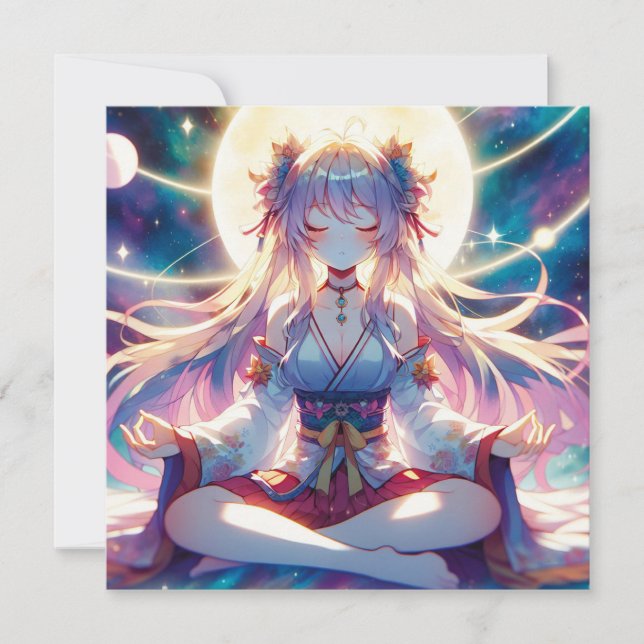 Namaste Anime Girl Meditating (Devant)