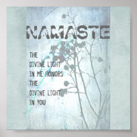 Namaste citation poster art nature