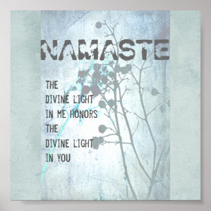 Namaste citation poster art nature