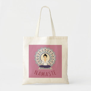Namaste dans la pose de Lotus - sac fourre-tout à
