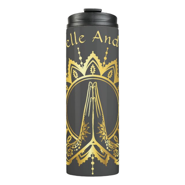 Namaste Hands Bouteille d'eau de voyage (Devant)