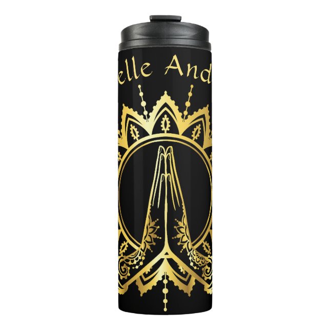 Namaste Hands Bouteille d'eau de voyage (Devant)