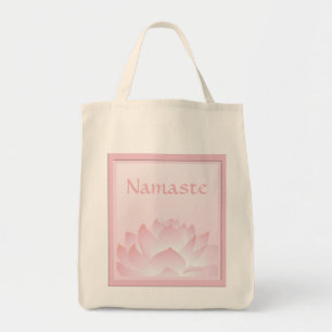 Namaste Lotus Pink Flower Design Sac fourre-tout p