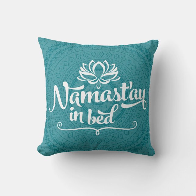 Namaste Mandala Funny Citation Coussin PERSONNALIS (Recto)