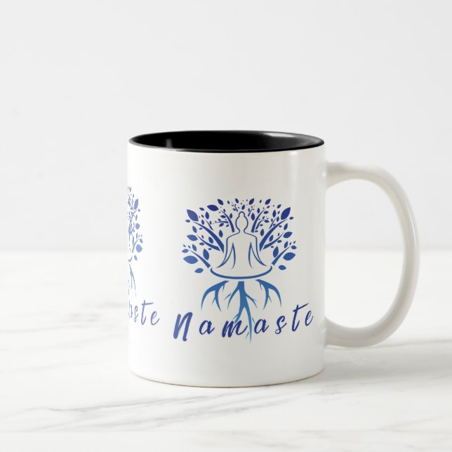Namaste Mug - Conception minimaliste et pacifique  (Droit)