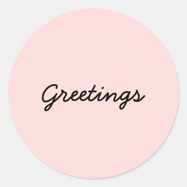 Namaste Peachy Pink Yoga Meditation Sticker (Devant)