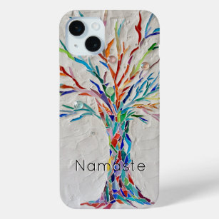 Namaste Rainbow Tree Coque-Mate coque iphone