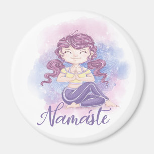 Namaste Yoga Girl Magnet