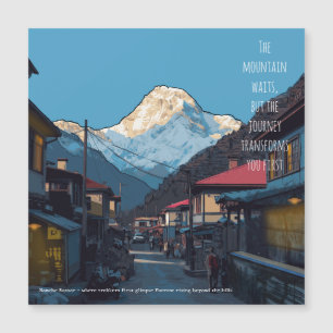 Namche Bazaar Aventure Matinale d'Everest Aimant