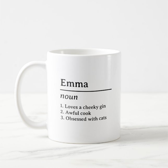 Name Definition Mug (Gauche)