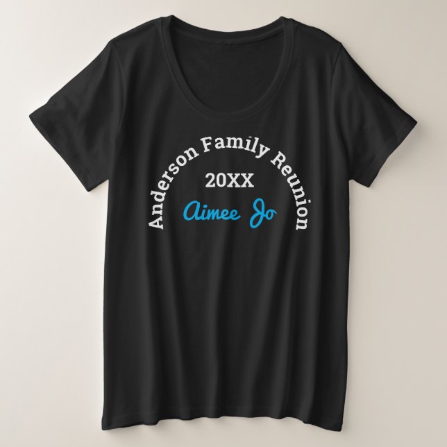 Name || Stylish Matching Family Reunion Black (Design devant)
