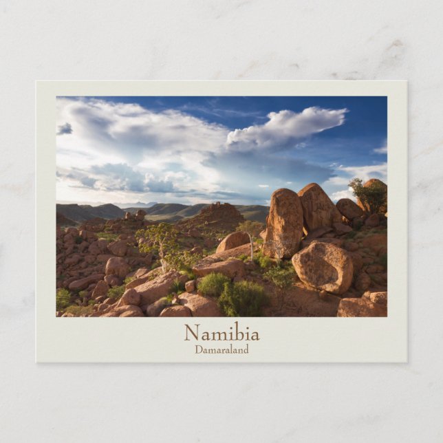 Namibie - Damaraland carte postale avec texte (Devant)
