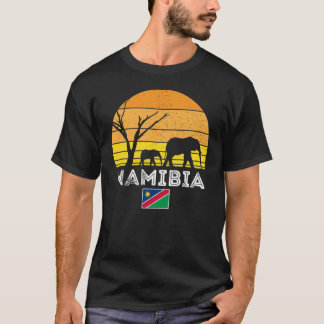 Namibie Elephant Safari Sunset T-Shirt