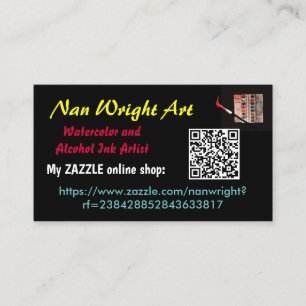NAN WRIGHT carte de visite pour ma boutique en lig