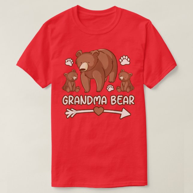 nana bear , grand-mère bear 2 cub tshirt maman  (Design devant)