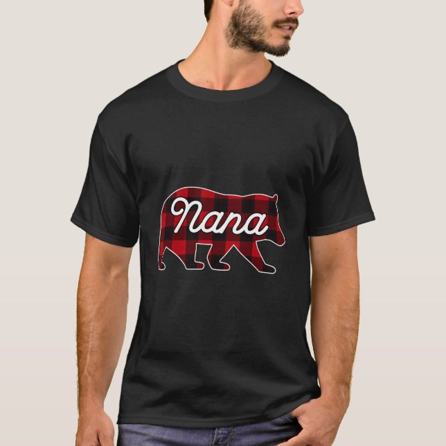 Nana Bear Sweat - shirt à capuche Red Buffalo Plai (Devant)