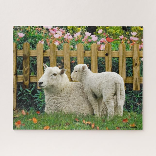 "Nana et son agneau", Jigsaw Puzzle (Horizontal)