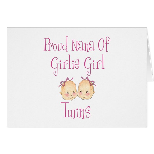 Nana fière des jumelles de fille (Devant horizontal)