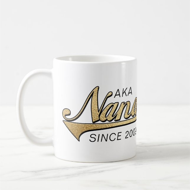 Nana Grand-mère Mug "AKA Nana depuis..." (Gauche)