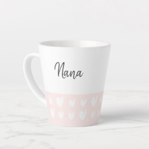 Nana Heart Champagne Rose Latte Mug