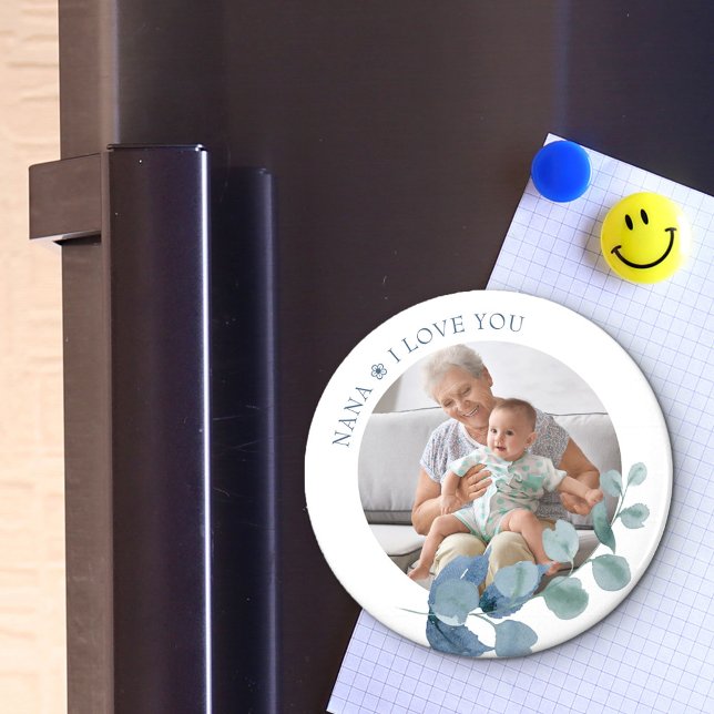 Nana Love You Eucalyptus Feuille Photo Mag Magnet (Créateur téléchargé)