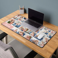 Nana Photo Collage Grille Rose Blanc Grandes Enfan