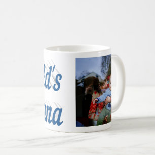 Nana Photo mer texte bleu café Mug