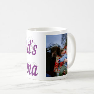 Nana Photo texte violet Café Mug