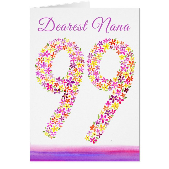 Nana pour son 99e anniversaire (Devant)