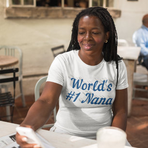 Nana texte bleu marine T-shirt