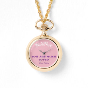 Nana You Are Loved Cadeau Script Collier Watch