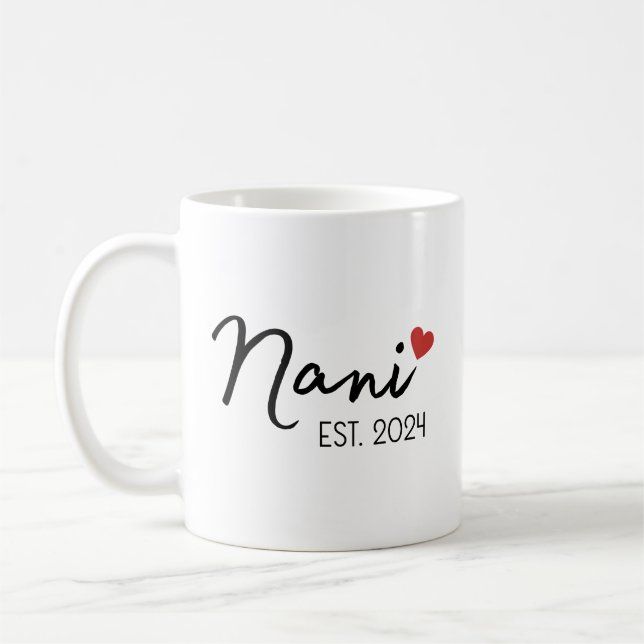 Nani Nana Est 2024 Mug Set, Nouveau Grand-Parent I (Gauche)