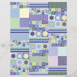 Nanna's Pretty Faux Knit Crochet Blanket Motif