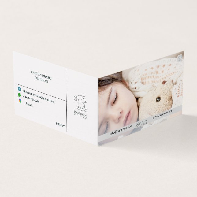 NANNOOS CARTE DE VISITE PLIÉ (Extérieur)