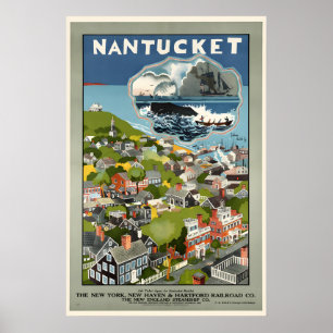 Nantucket - Nouvelle-Angleterre Affiche de voyage