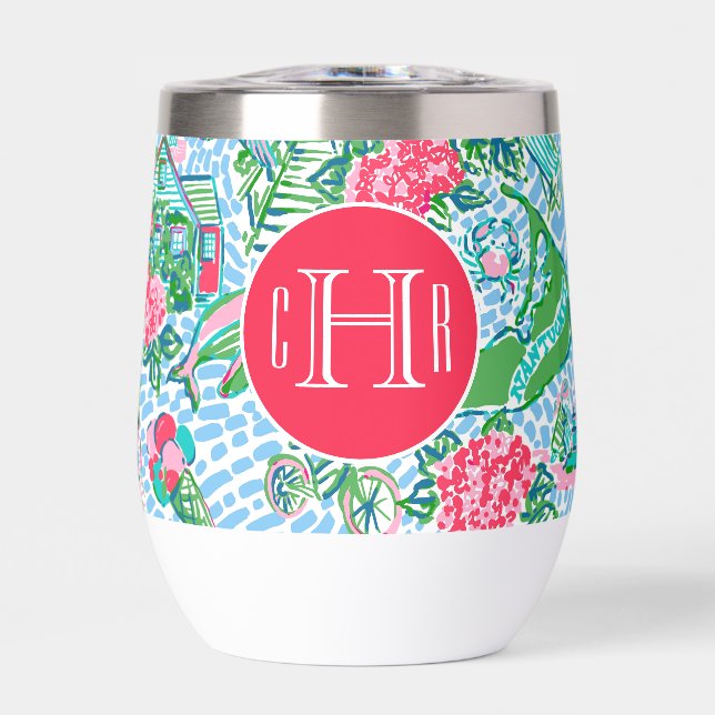 Nantucket Preppy Palm Beach Imprimer Monogramme (Avant)