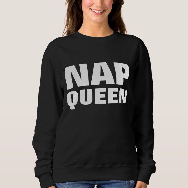 NAP QUEEN, Drôle FEMMES FILLES T-shirts FUNNY (Devant)