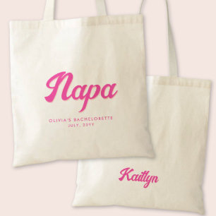 Napa Bachelorette Party Sac fourre-tout personnali