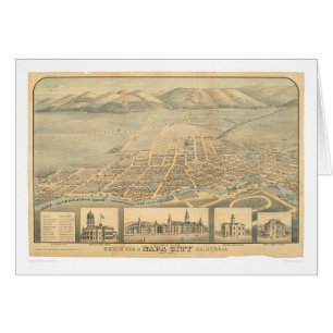 Napa, carte panoramique de CA (0684A)