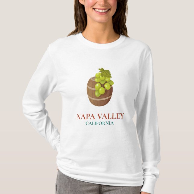 Napa Valley - California Long Sleeve T-Shirt (Devant)