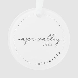 Napa Valley California Travel USA Simple Ornement