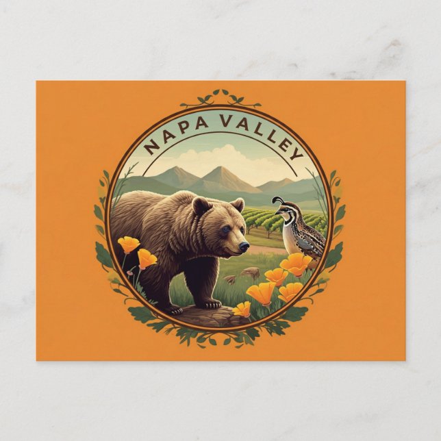 Napa Valley Postcard Event Invitation personnalisé (Devant)