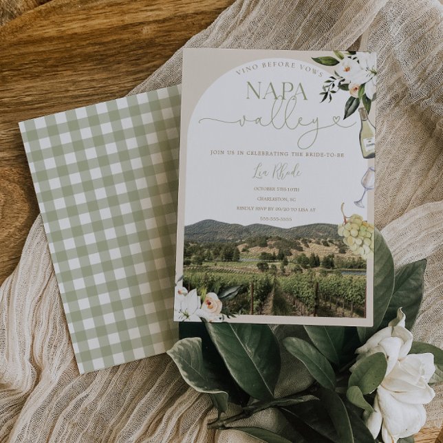 Napa Valley Winery Bachelorette Invitation (Créateur téléchargé)