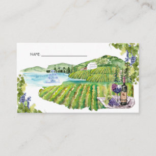 Napa Winery Bachelorette   Carte de place de nom